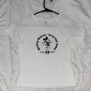 UNIQLO Mickey Mouse White T-Shirt